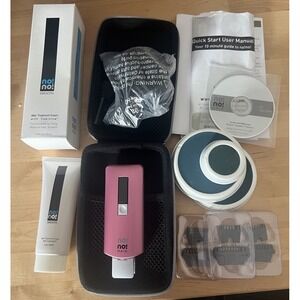 NO! NO! HAIR PINK HAIR REMOVAL DEVICE KIT PRO 8800 --  OPEN BOX Plus Extras!